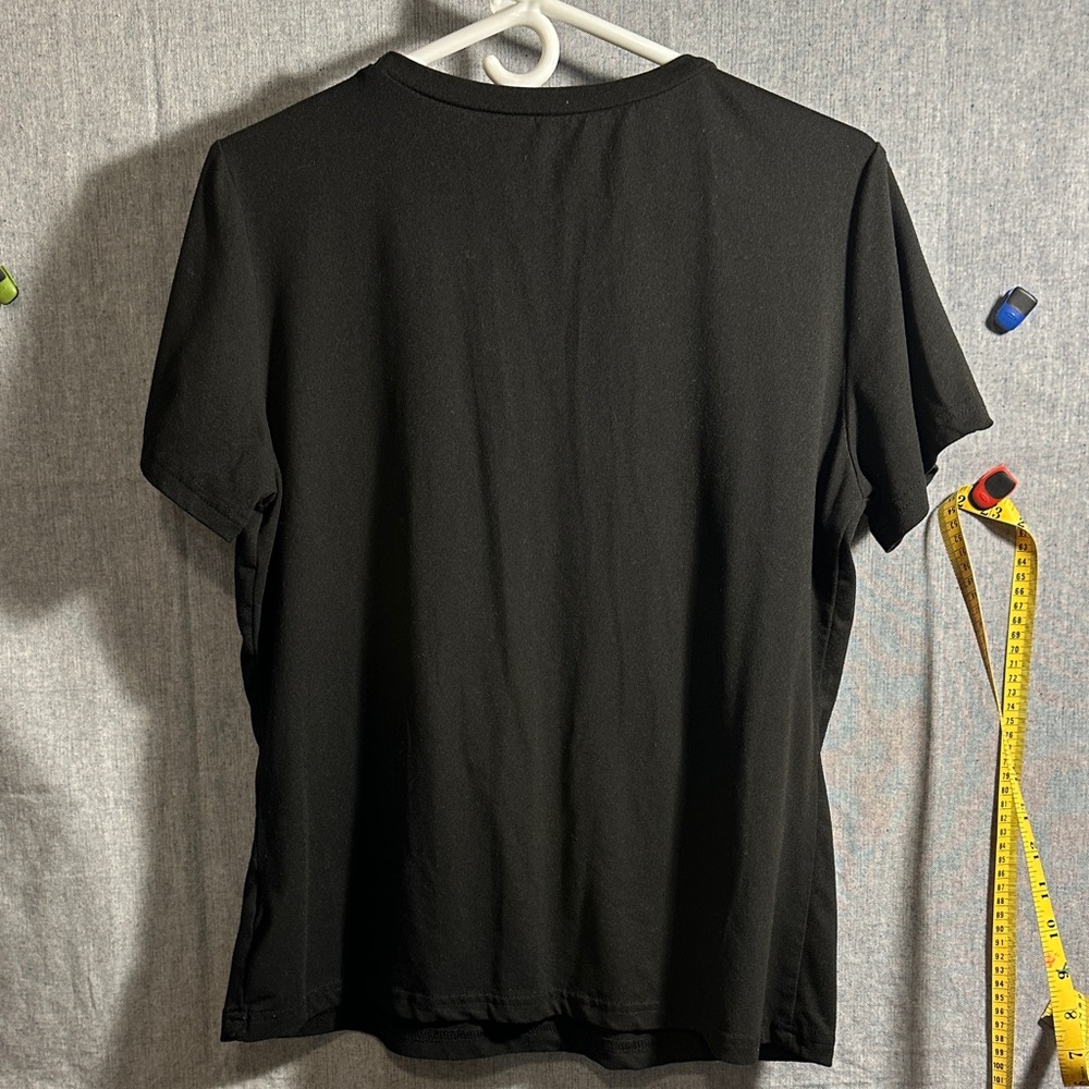 SHEIN Black Crewneck Top with Branded Label - Picture 5 of 5
